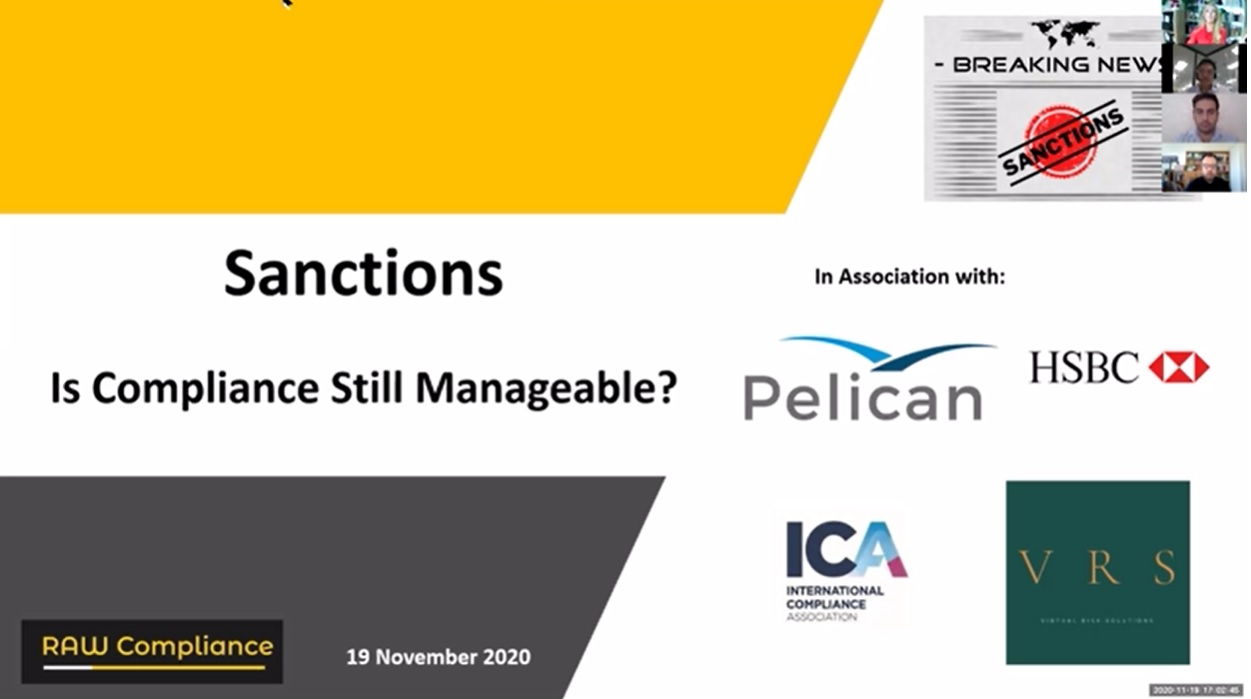 Sanctions - Is Complaince Still Manageab,e